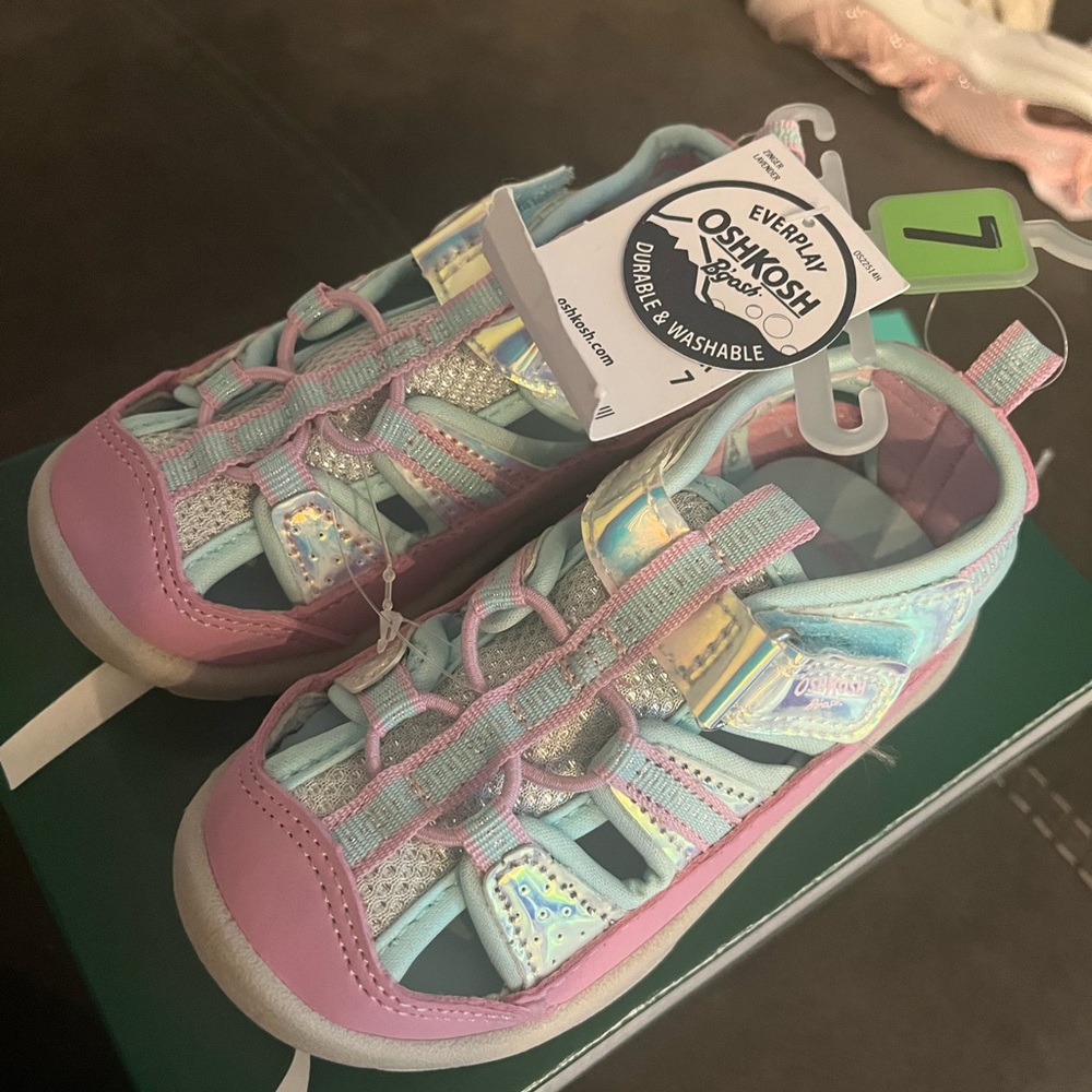 OshKosh B'gosh Kids' Pastel Sandals - Size 7